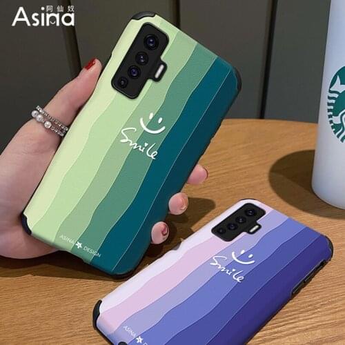 ASINA Imitation Lambskin Case For VIVO X50 60 30 Pro Cover Cartoon Silicone Bumper Cases For Vivo Z5X Z1Pro iQOO Neo Y17 V17