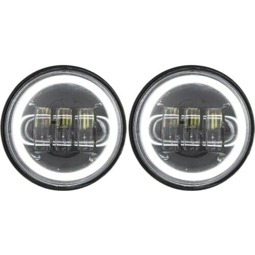 1 Pair 4.5 4 1/2 inch LED Passing Fog Light 30W LED Driving Auxiliary Lamps for Motorcycles Motorbikes Touring Softail Heritage
