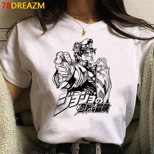Jojo Bizarre Adventure t shirt male japanese couple clothes casual graphic tees plus size top tees harajuku kawaii