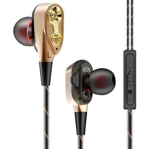 Headset Ring Running Subwoofer Sport Earbuds Wired Type C Aac 4 Line 20 - 20000hz Dynamic 2020 Popular In Ear Double Speakers