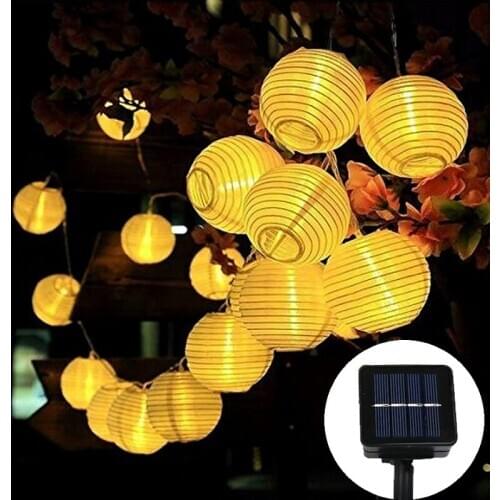String Lights Lantern Solar Lamp Garden Outdoor Decoracion for Festival Garland Courtyard New Year Xmas Party Fairy Light