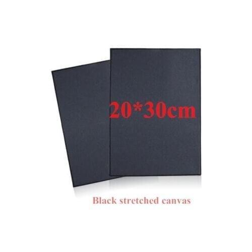 20*30cm Black Artist stretched canvas for painting stretched canvas prints