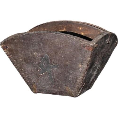 China old Beijing old goods Volumetric Grain Measuring Tool Pure Wood Sunjin Bucket