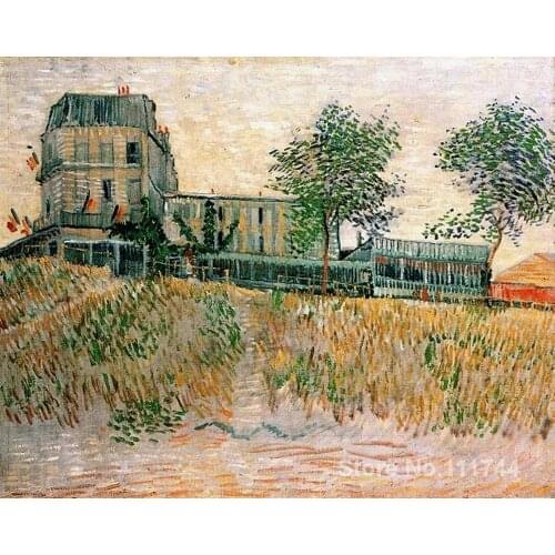 Paintings by Vincent Van Gogh The Restaurant de la Sirene at Asnieres Hand painted art on canvas High quality