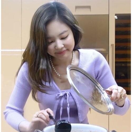 Kpop Korean Celebrity Sweet Purple Sexy Slim Camisole Sweater Vest Lace-Up Cardigan High Waist Knit Sweaters Women Two-Piece Set