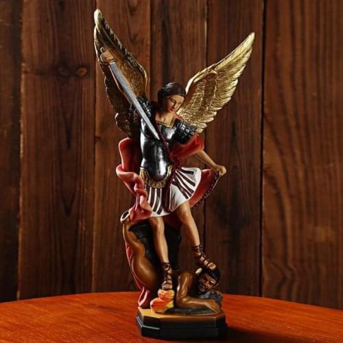 Creative Resin Angel Figurine Ornament Religious Multipurpose Durable Resin Crafts for Gift Home Office Decorations Accessories