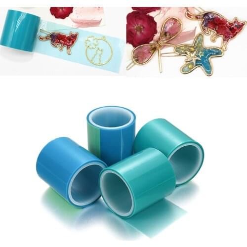 10rolls 50M Traceless Tape Seamless Sticky Paper for DIY Hollow Frame Open Bezel Setting Expoy UV Resin Pendant Charm Handcrafte