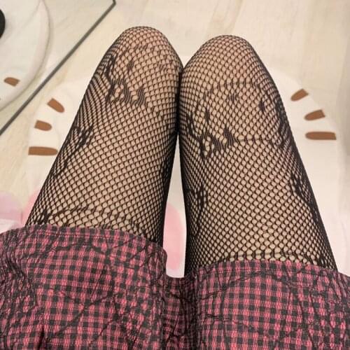 Kawaii Accessories Women Sweet Kitty Cat Stocking Punk Hip Hop Tights Harajuku Lolita Fishnet Stockings E-girl Emo Accessories