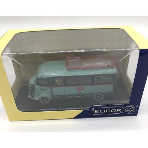 1:43 Scale Diecast Alloy French Citroen Old Bus Simulation Car Metal Model Diecast Vehicle Toy Collection Display Ornament Gifts