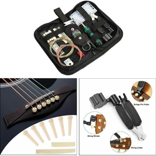 Pro Guitar Repairing Care Kit Strings Cutter for Classical Guitar Bass