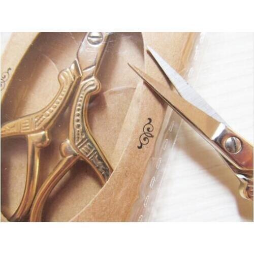 Oneroom Cross stitch threads 1PC New Arrival ZAKKA Golden Vintage Style Antique Design Embroidery Sewing Scissors Manicure