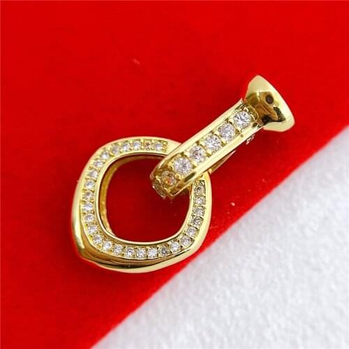 Wholesale DIY Natural Stones Beads Jewelry Making Accessories Silver/Gold/Rose Gold Metal Connector Clasps Findings