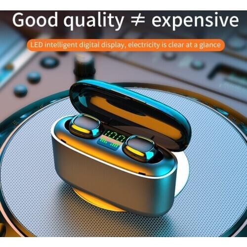 2000Mah Power Bank G5S Bluetooth Wireless Touch Control Earphones Earbuds Led Display Tws Sport Headset With Charging Box