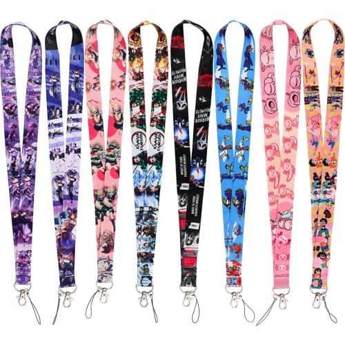 R0014 Ransitute Cartoon Cat Mobile Phone Straps Neck For Keys ID Card Phone USB Badge Holder DIY Hang Rope Webbing