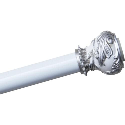 Adjustable European Style Free Punch Spring Tension Rod Rail For Clothes / Towels / Curtains Curtain Pole Rods