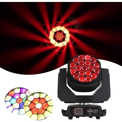 Stage Lighting 19X15W RGBW Led Zoom Beam Wash Bee Eye K10 Moving Head Light