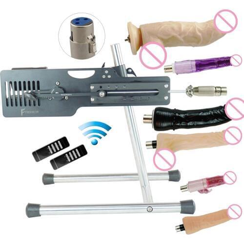 Fredorch Premium Sex Machine,Wireless Control 3-13 cm Stroke Length Love Machine,5 Dildo Attachments Sex Toys for Man and Women
