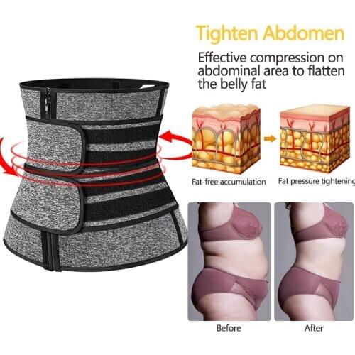 Waist Trainer Double Belt Body Shapers Fitness Waist Trainer Zipper Shapewear Slimming Belt Womens corset Slimming underwear