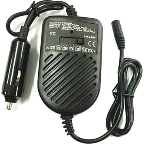 DC 80W Car Auto Universal Charger Power Supply Adapter Set For Laptop Notebook