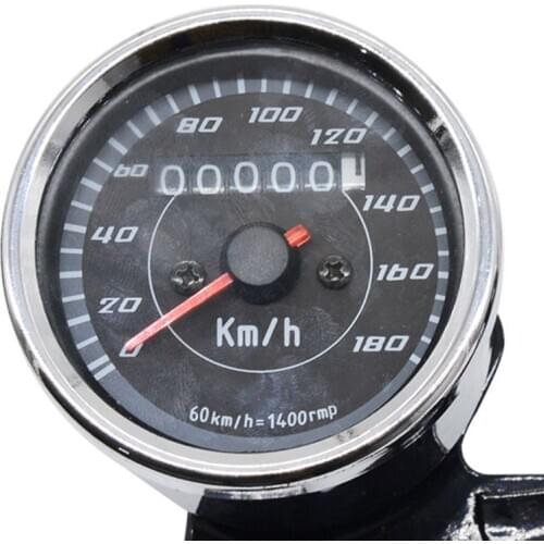 Universal Motorcycle 12V Dual Odometer Speedometer Tachometer Combination Gauge LED Backlight Modification Kit