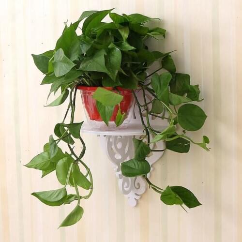 Green Wall Flower Shelf Wall Shelf Wall Hanging Bedroom Wall Living Room Hanging Shelf Creative Hanging Wall Shelf No Hole Punch