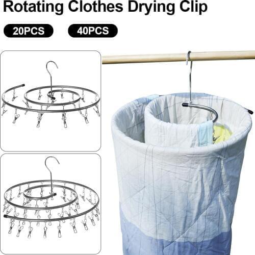 Hot New Drying Rack Spiral Shaped Hanger Rotating Quilt Storage Quilt Blanket Rack Good For Outside Window Indoor Balcony 40a