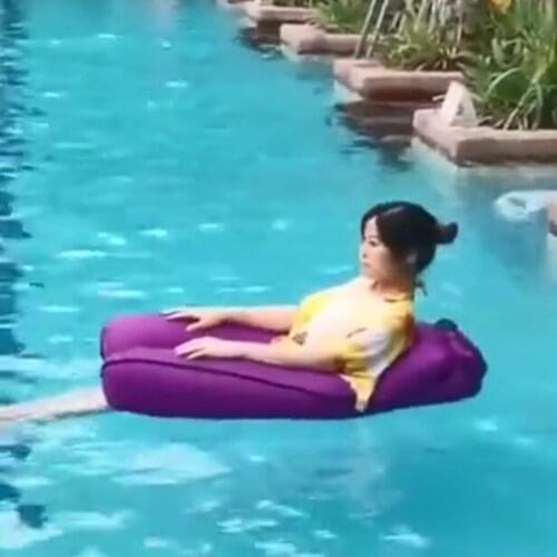 Water Hammock Floating Chair Recliner Lounger Drifting Swimming Pool Saddle Air Bed Pool Water Party Toy Relaxing Chair Mat