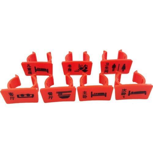 Floor Heating Signage Floor Heating Pipe Direction Signage Divided Water Collector Mark Floor Heating Pipe Sign Buckle