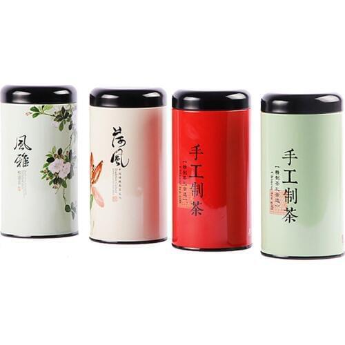 Xin Jia Yi Packaging Box Kitchen Canisters Set Metal Tin Round Boxes With Puer Flower Chinese Tea Container Factory Sale
