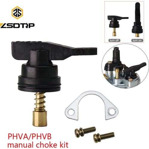 ZSDTRP Manual Choke Kit For Dellorto PHVB/PHVA 53015 Carburettor Start Damper Switch Manually For Aprilia Mojito SR50R 50cc 2T