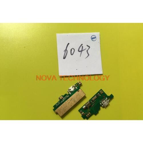 30Pcs/Lot OT 6043 Charging For Alcatel Idol X Plus OT6043 Charger Port Flex Cable With Vibrator + tracking