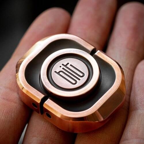 Fidget Toys Titanium Alloy Bronze Decompression Artifact Edc For Adults Antistress Toy Cool Spinner Finger Interactive Gift