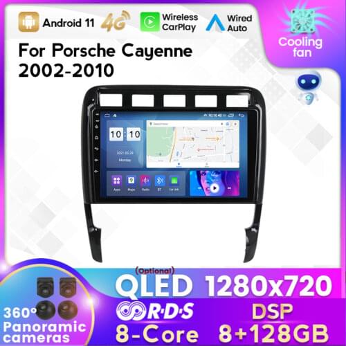 128X720 6G+128G Android 11 Carplay AUTO for Porsche Cayenne 2002-2010 Car Radio Multimedia Video Player Navigation GPS 2din dvd