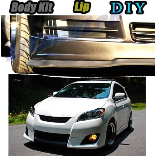 Car Bumper Lip Front Spoiler Skirt Deflector For TOYOTA Matrix For Pontiac Vibe Tune Car Modified Body Kit VIP Hella Flush Lips