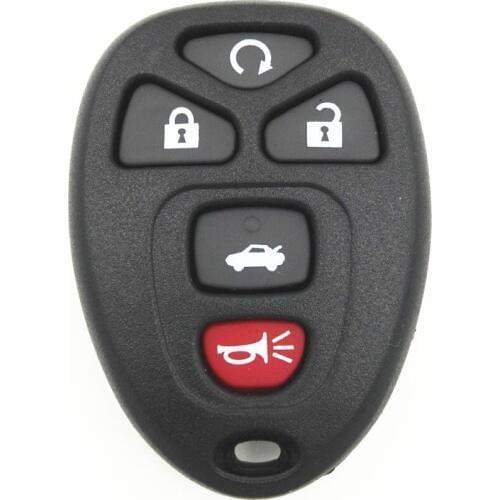 5 Buttons Car Remote Fob Cover Case Replacement Key Blank Shell Housing For Buick LaCrosse GMC Chevrolet Pontiac Grand Prix