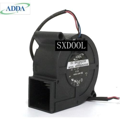 FOR ADDA AB06012HB250300 6025 6cm 12v 0.22a projector blower Cooling fan