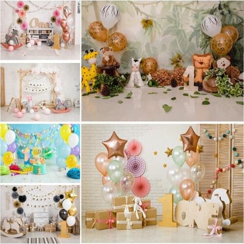 Children Birthday Photography Backdrops 1st Baby Shower Newborn Portrait Photo Background Party Studio Photocalls 2021318ET-11