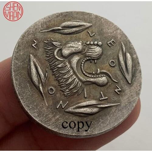 Lion Head in Greek Mythology Copy Coin Ancient Greek Civilization Copper Coins Collectibles Challenge Coin Hobo Nickel Coin