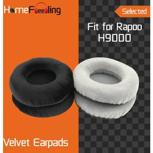 Homefeeling Earpads for Rapoo H9000 Headphones Earpad Cushions Covers Velvet Ear Pad Replacement