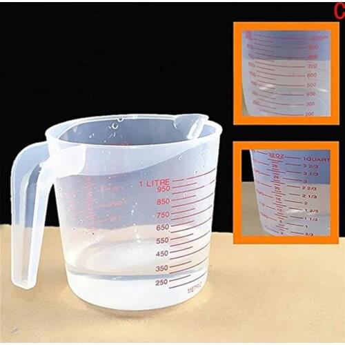 250/500/100ML Food Grade Plastic Measuring Instruments With Scale Durable Portable Plastic Measuring Cup Tool Cups