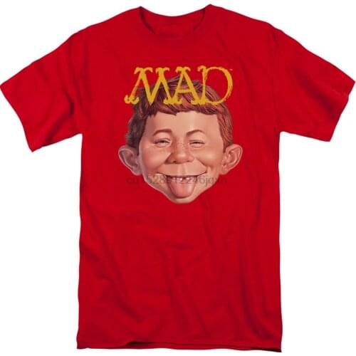 MAD Magazine Logo Alfred E. Newman Sticking Out Tongue Tee Shirt Adult S-3XL