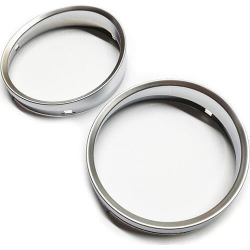 Matt Silver Dashboard Dial Gauge Rings Bezel Trim For BMW E60 E61 Pre-LCI M5