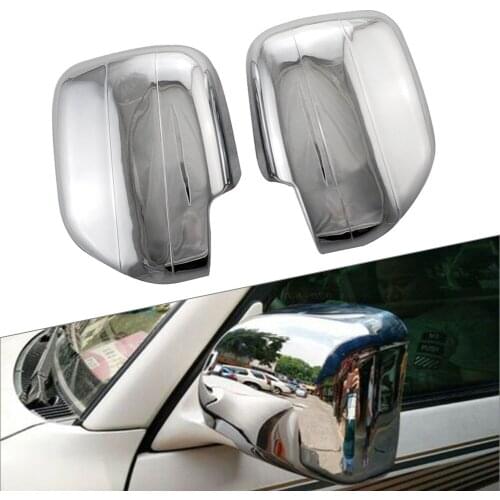 For Toyota Land Cruiser 100 FJ100 1998-2007 Side Rearview Mirror Cover Trim Chrome ABS Car Styling Accessories