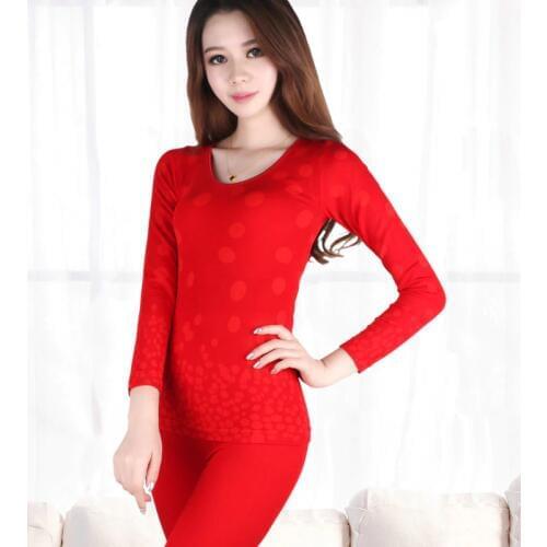 Sakura adorable love long johns lovely lady underwear sets cotton sweater suits autumn winter wave thermal inner wear female