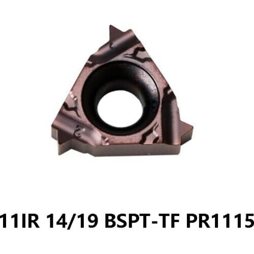 Original 11IR 14BSPT 19BSPT 11IR14BSPT 11IR19BSPT PR1115 CNC Threading Carbide Inserts Turning Lathe Tools Cutter