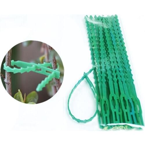 30 / 50 pieces of 13cm / 17cm / 23cm plastic plant cable tie fastener reusable garden tree climbing support plant vine tomato st