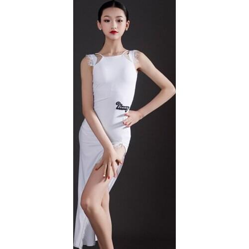 Girls Ballroom Dress Fashion Sleeveless Polka Dot Standard Dance Dresses Spanish Bullfighting Clothing Waltz Performance DN6167