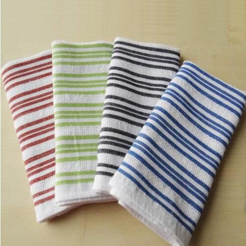 1pc 42x66cm Striped Table Napkin Cotton Kitchen Towel Tablewares Mat Dish Pad Family Party Wedding Gift Ins Hot