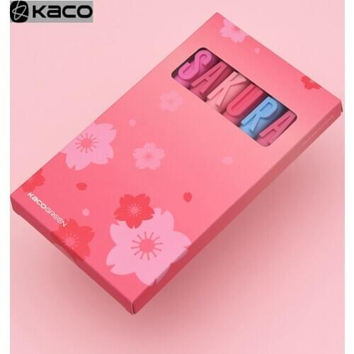 KACOGREEN SAKURA Gel Pen Black Ink Pen Kaco Core Durable Signing Pen Refill Black Refill For Shcool Office Stationery Supplies