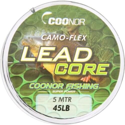 45lb 5m Fishing Line Leadcore Camouflage Carp Braided Line Hair Rigs Lead Core Tackle Fishing Accessories